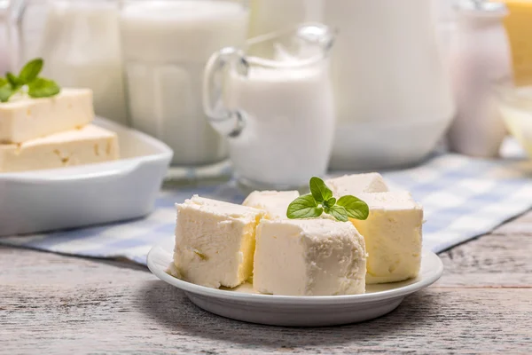 Fresh Butter cubes — Stock Photo, Image