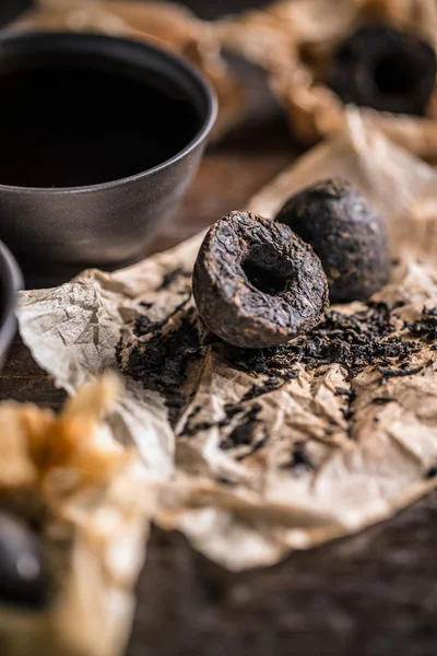 Tazas de té negro —  Fotos de Stock