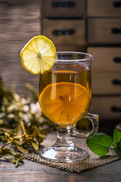 Friss gyógynövény tea — Stock Fotó