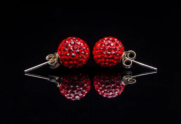 Bijoux élégants, boucles d'oreilles — Photo