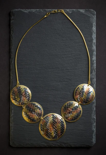 Metal feminine necklace — Stock Photo, Image