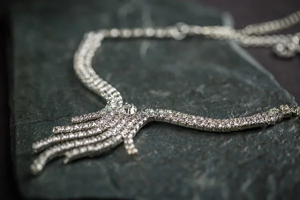 Elegant luxury bridal necklace — Stock Photo, Image