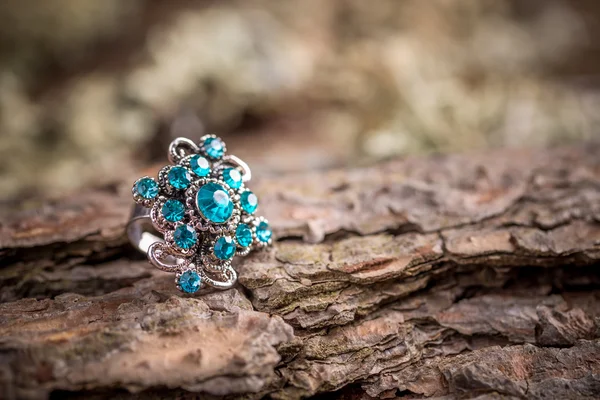 Ring with stones — Stock Photo, Image