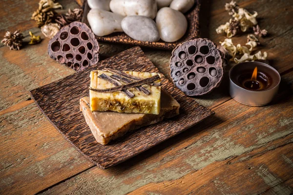 Sapone fatto a mano con vaniglia — Foto Stock