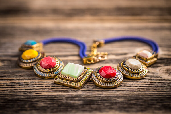 Necklace made of stones