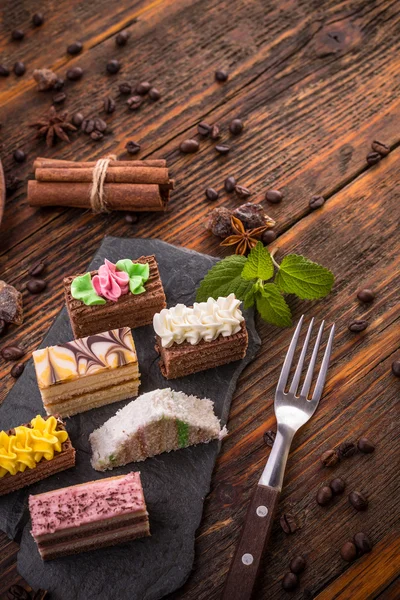 Mini koláče pro party čas — Stock fotografie
