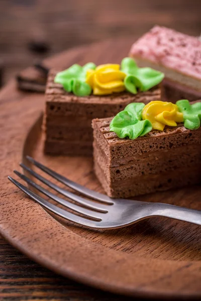 Gelaagde kleine cakes — Stockfoto