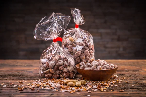 Rostade jordnötter saltade — Stockfoto