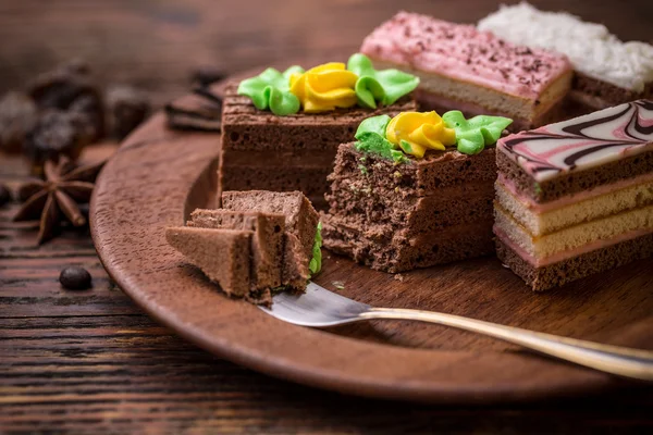 Deliciosos mini pasteles — Foto de Stock