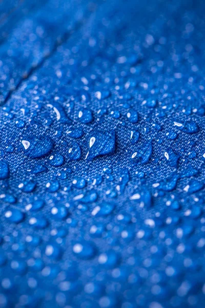 Kapky vody na textilie — Stock fotografie