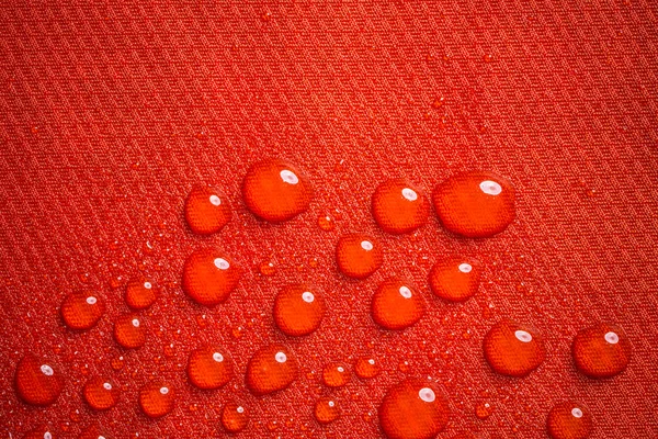 Gotas de água no tecido — Fotografia de Stock