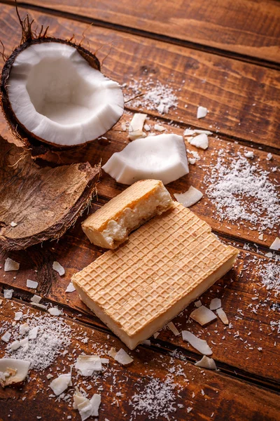 Chocolate blanco en obleas — Foto de Stock