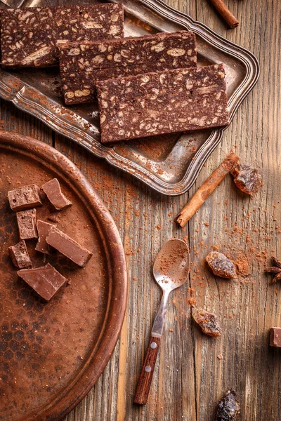 Deliciosos dulces de chocolate caseros —  Fotos de Stock