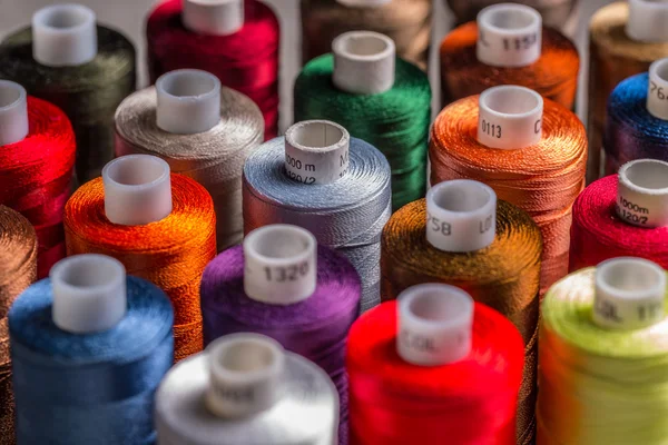 Spools of silk thread — Stock Photo, Image