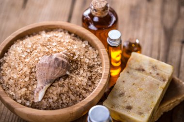 Tuz ile Spa aksesuarları