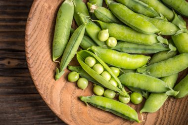 Yeşil bezelye Üstten Görünüm