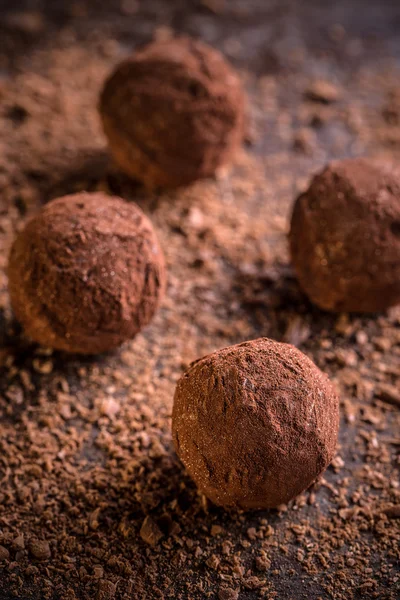 Солодкі шоколадні трюфелі — стокове фото