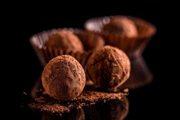 Trufas de chocolate dulce — Foto de Stock