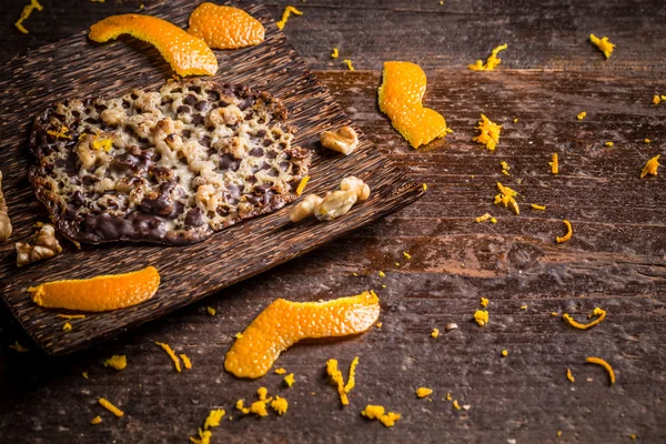 Bolo quebradiço laranja cristalizado — Fotografia de Stock