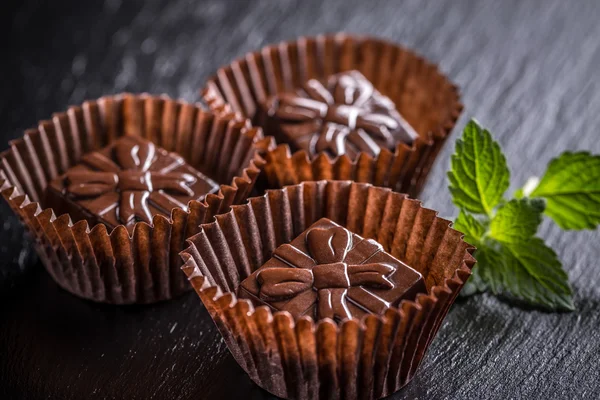 Finom csokoládé praliné Jogdíjmentes Stock Képek