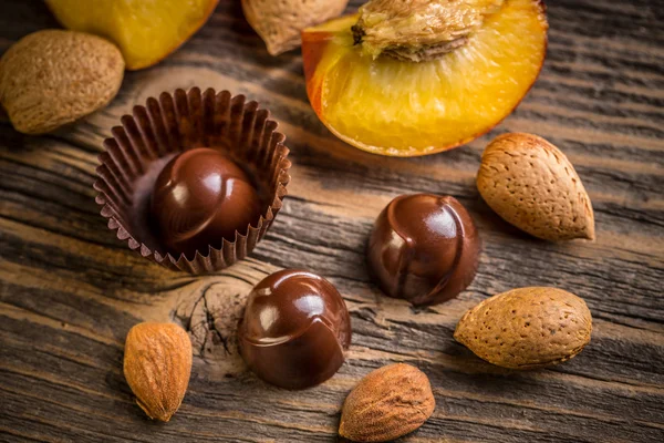 Fijne chocolade bonbon — Stockfoto