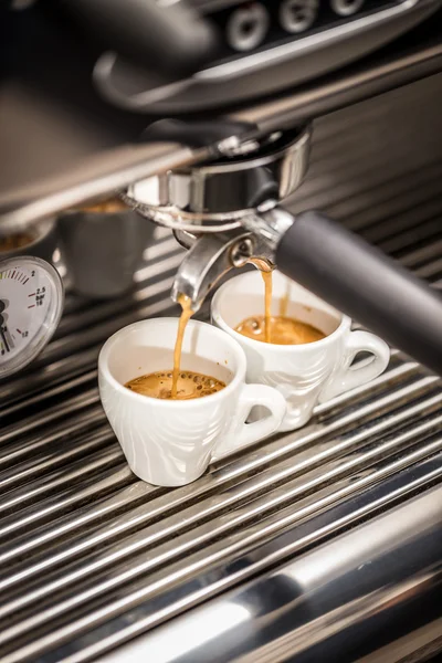 Espressomachine, koffie — Stockfoto
