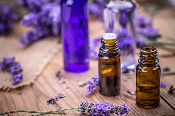 Lavendel spa koncept Stockfoto