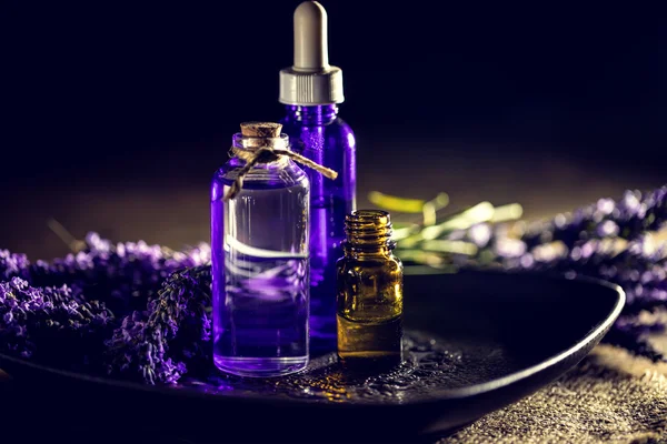 Lavender Essential oil — Stock Photo, Image