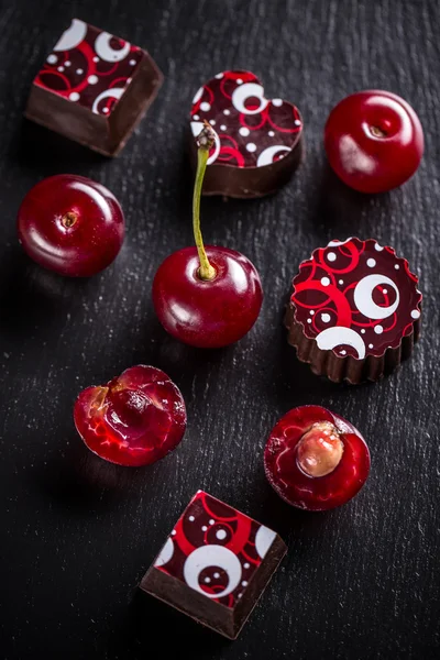 Pralinés de chocolate dulce — Foto de Stock