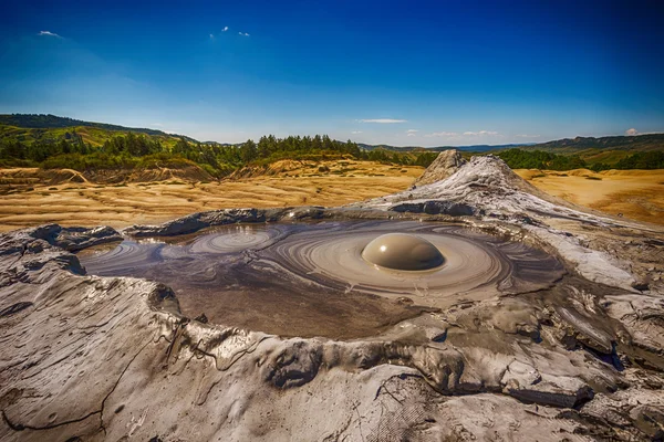 Active mud volcano — Stock Photo, Image