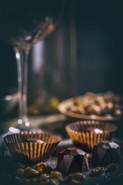 Lezzetli çikolatalı pralin