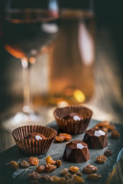 Deliciosos doces de chocolate — Fotografia de Stock