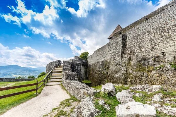 Citadel wall in Visegrad — Stock Photo, Image