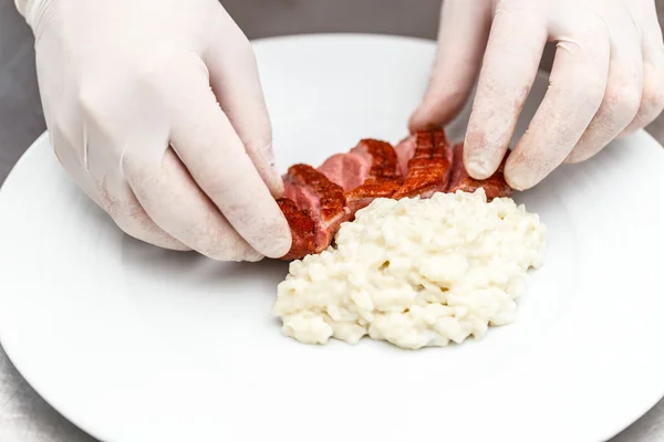 Roasted goose breast — Stock Photo, Image