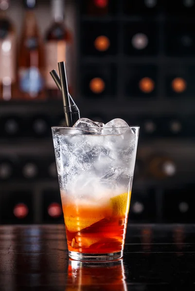 Rood fruit cocktail — Stockfoto