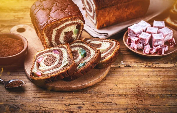 Tatlı mermer brioche Stok Fotoğraf