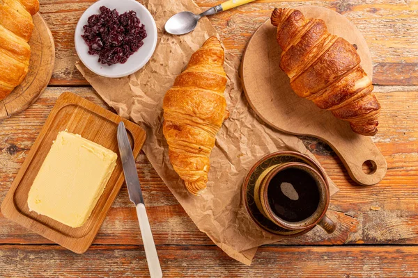 Delicious continental breakfast — Stock Photo, Image