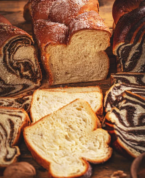 Sandwich milk bread — Stock Photo, Image