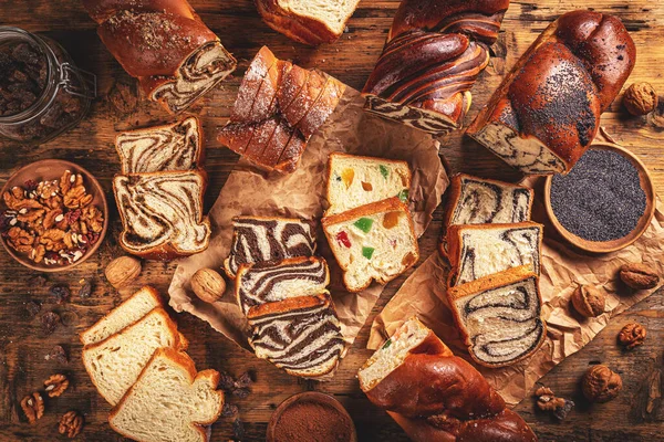 Assortiment de produits de boulangerie sucrée — Photo