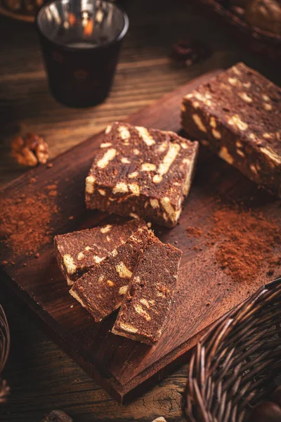 Salame delicioso de biscoitos — Fotografia de Stock