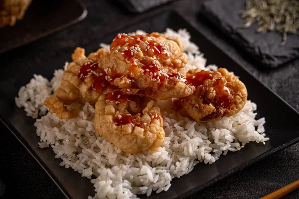 Camarones fritos maltratados — Foto de Stock