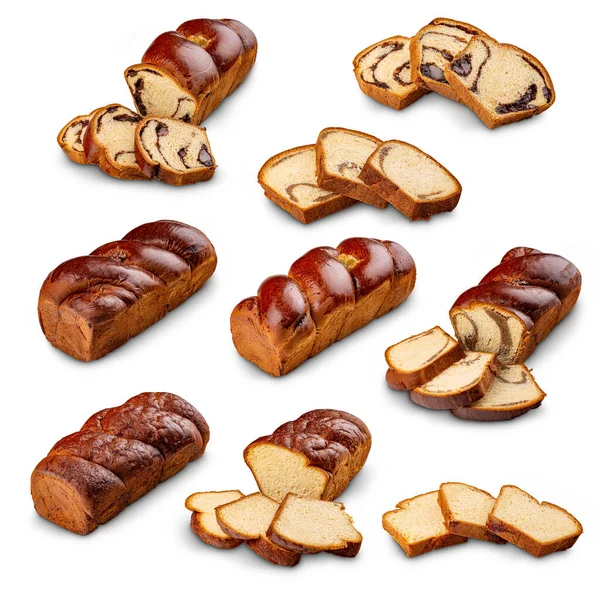 Diversi tipi di pane dolce Foto Stock