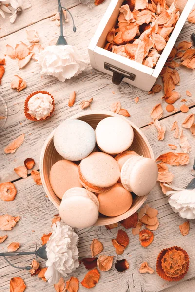 Macaron vagy makaróni sütik Jogdíjmentes Stock Fotók