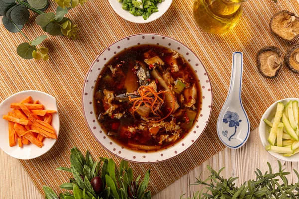 Suppe nach chinesischer Art lizenzfreie Stockfotos