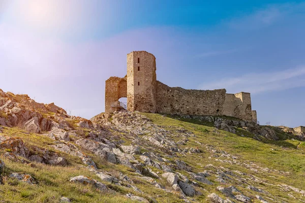 Enisala Antic Castle Fortress Dobrogea Ruins Ancient Enisala Located Tulcea — Stock Photo, Image
