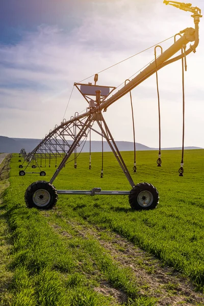 Sistema Riego Campo Pivote Riego Listo Para Uso — Foto de Stock