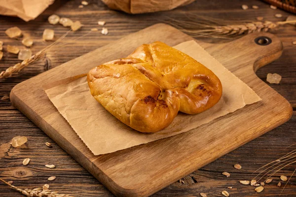 Sweet Ricotta Pockets Cottage Cheese Bundle Traditional Hungarian Pastry Product — Stock Photo, Image