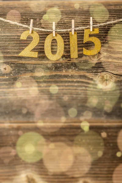 2015 golden figures — Stock Photo, Image