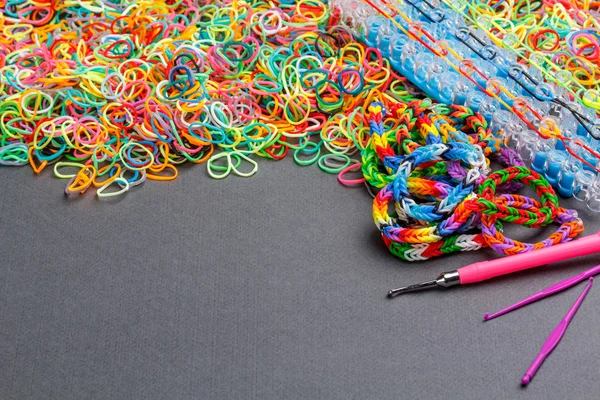 Rubber loom bands — Stock Photo, Image