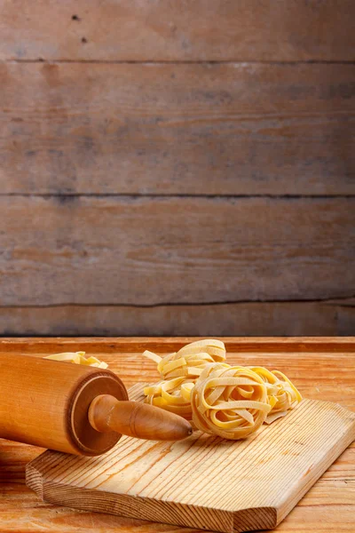 Pasta tagliatelle — Foto Stock